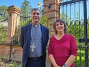 Monsignor Roberto Repole con Silvia Gullino