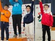 Podio con Tommaso Bovone, 3° classificato spada maschile cat Maschietti