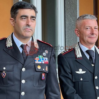 I vertici provinciali dei Carabinieri: da sinistra il colonnello Marco Piras e il tenente colonnello Daniele Riva