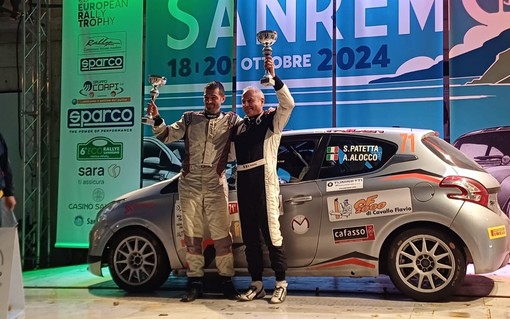 Motori: il pilota di Neive Sergio Patetta sugli scudi al Rally di Sanremo