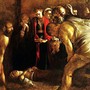 “Seppellimento di Santa Lucia”, Caravaggio, olio su tela, Santuario di Santa Lucia al Sepolcro a Siracusa