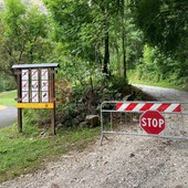 Strada chiusa verso il Valasco