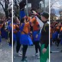 I saluti romani al Carnevale di Pinerolo