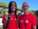 Sara Curtis con il coach Thomas Maggiora