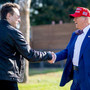 Il presidente Usa Trump, a destra, con Elon Musk