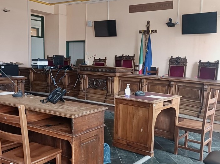 Aula del tribunale di Cuneo