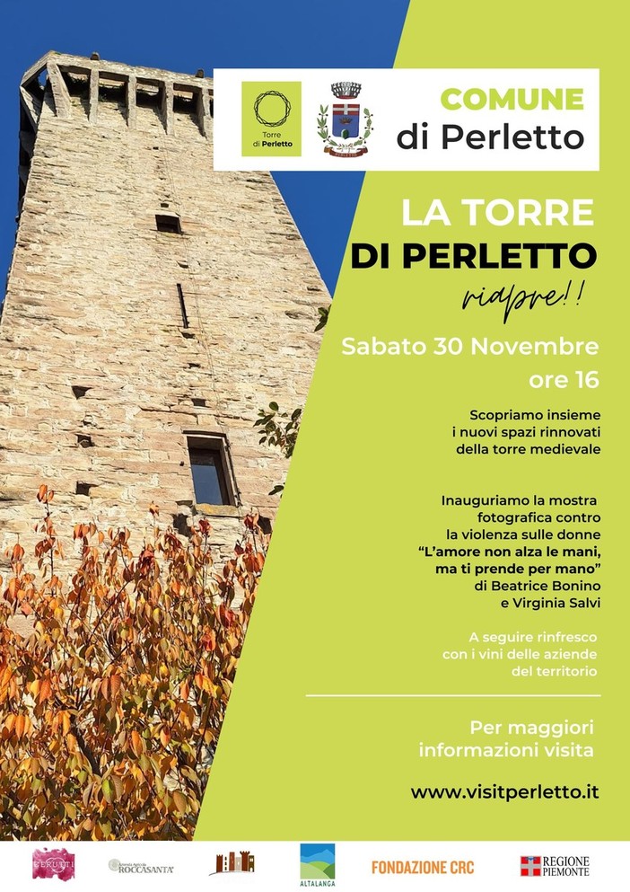 Apertura della Torre Medievale di Perletto e inaugurazione Mostra Fotografica contro la violenza sulle donne