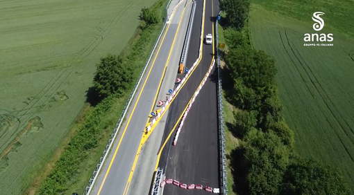 La tangenziale di Fossano riaperta al traffico e vista dall'alto [VIDEO]