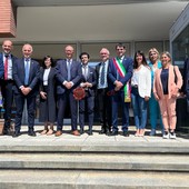 Il ministro Valditara al Vallauri di Fossano: &quot;Questa è la scuola del futuro. Siate orgogliosi di voi e della vostra scelta&quot; [FOTO]